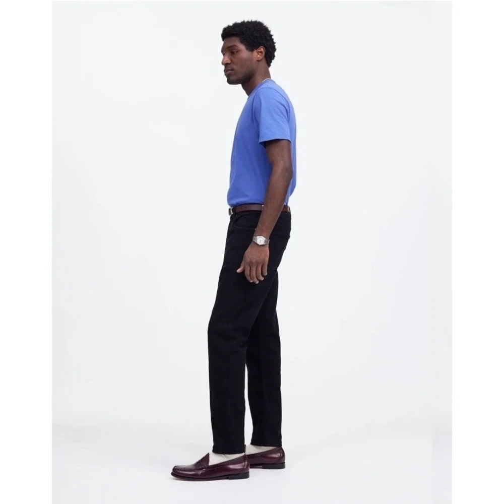 Madewell NWT Men's Athletic Slim Jeans Cool max Denim Black 31x30 - Picture 4 of 11